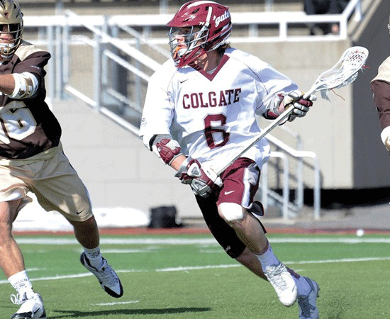 ABBADESSA ATTACKS: First year attackman Anthony Abbadessa puts on a show against Lehigh, ending game with five points.