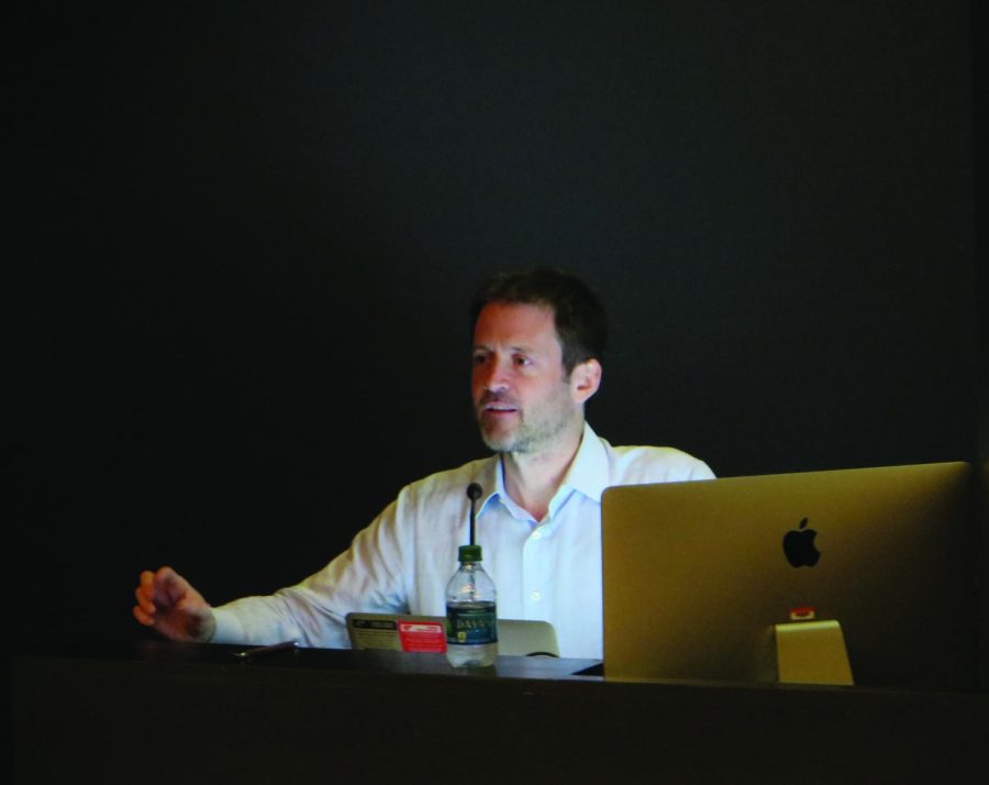 Mark Allen encouraged audience members to question the concept of art.