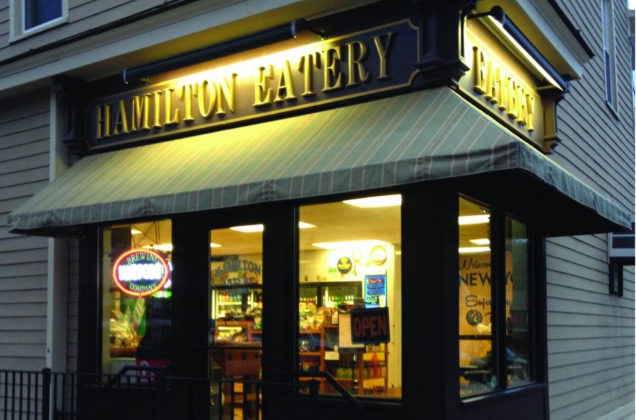 The Hamilton Eatery offers sandwiches for on-the-go eating. 