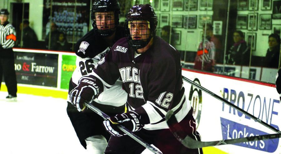  First-year forward Adam Dauda tallied a goal for the Raiders as they battled it out against the Harvard Crimson this past weekend. The Raiders ended up falling to Harvard 7-4 in what proved to be a very intense contest. 