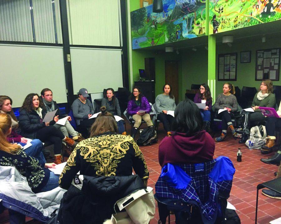 Students gather in ALANA to participate in a productive workshop.