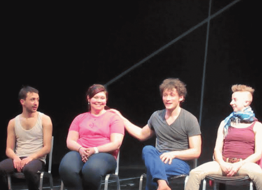 Members of Almanac Dance Circus TheaterCompany discussed their inspirations and techniques.