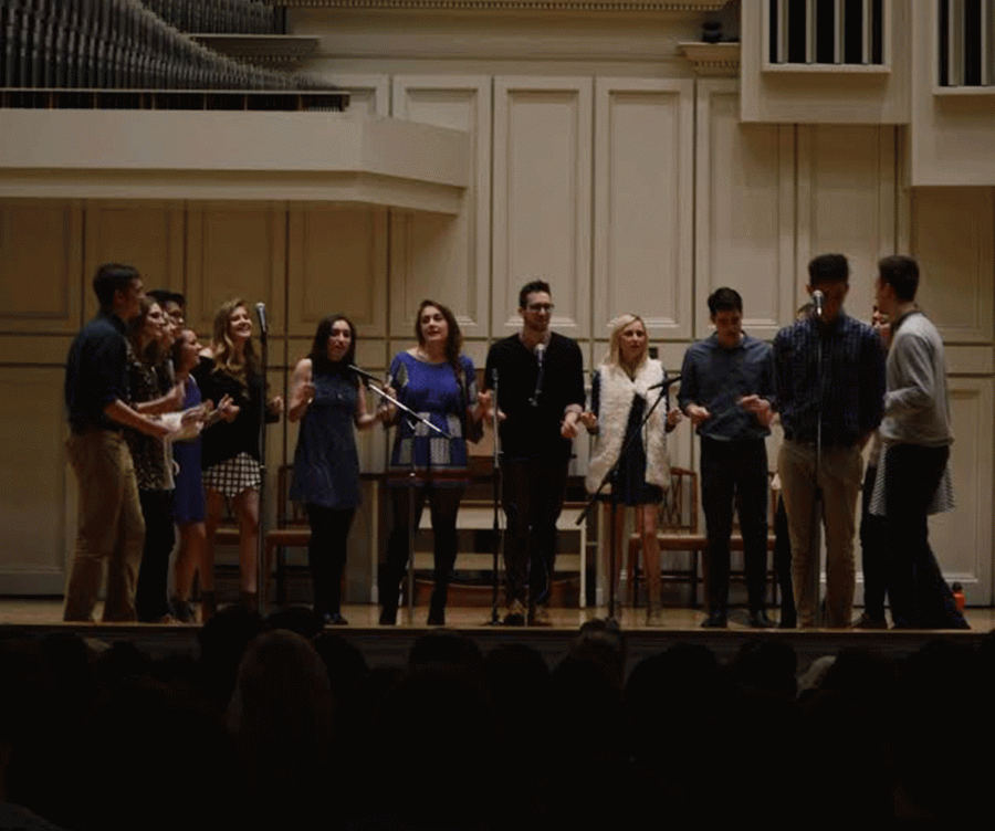  The Colgate a capella groups took to the Chapel stage in order to help support the Madison County Gives Foundation. 