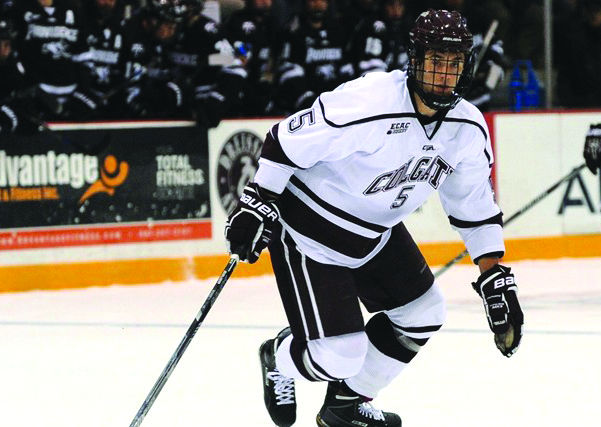 The mens hockey team fell in their best-of-3 series against Dartmouth in the ECAC Playoffs, ending their season.