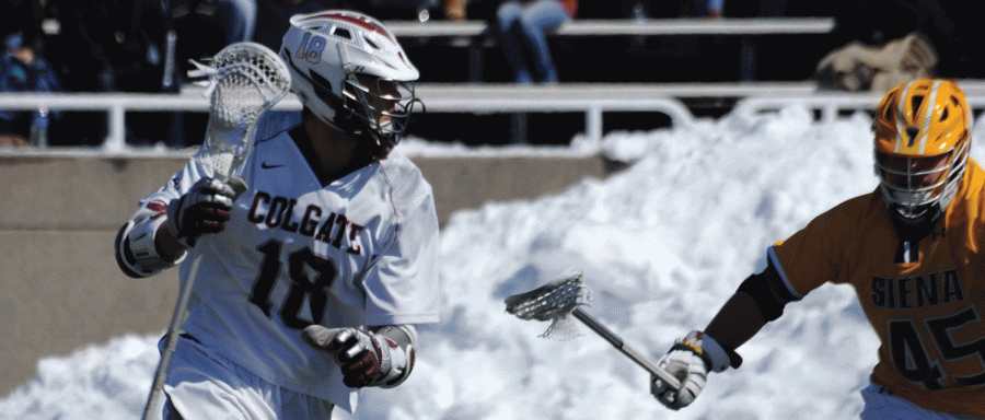 Sophomore+attackman+Sam+Cleveland+scored+a+career-high+of+four+goals+in+the+Raider+match+against+Siena.+Cleveland+led+the+Raiders+in+a+substantial+16-11+victory+over+Siena.%C2%A0