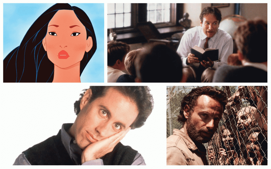 Pocahontas, Dead Poets Society, Jerry Before Seinfeld, The Walking Dead