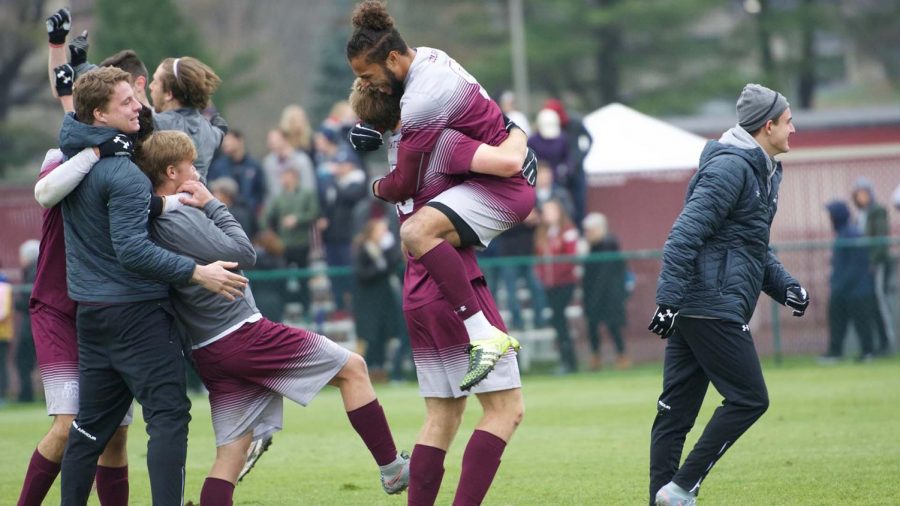 The mens soccer team made it through the first two rounds of the NCAA Division-I tournament beating UMass and UMichigan, but fell to No. 4 Louisville in the third round.
