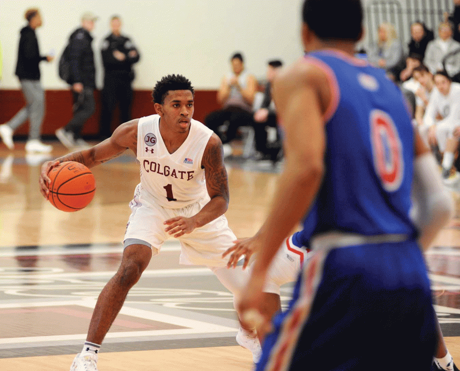 The men’s basketball team extended its winning streak to five after a 14-point victory over the American University Eagles, and now sits 7-3 in the Patriot League.