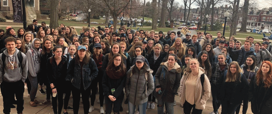 Franklin and Marshall College (F&M) students came together on April 10 for a “Take Back Our Campus” protest in response to inappropriate behavior  by security group MProtective.  