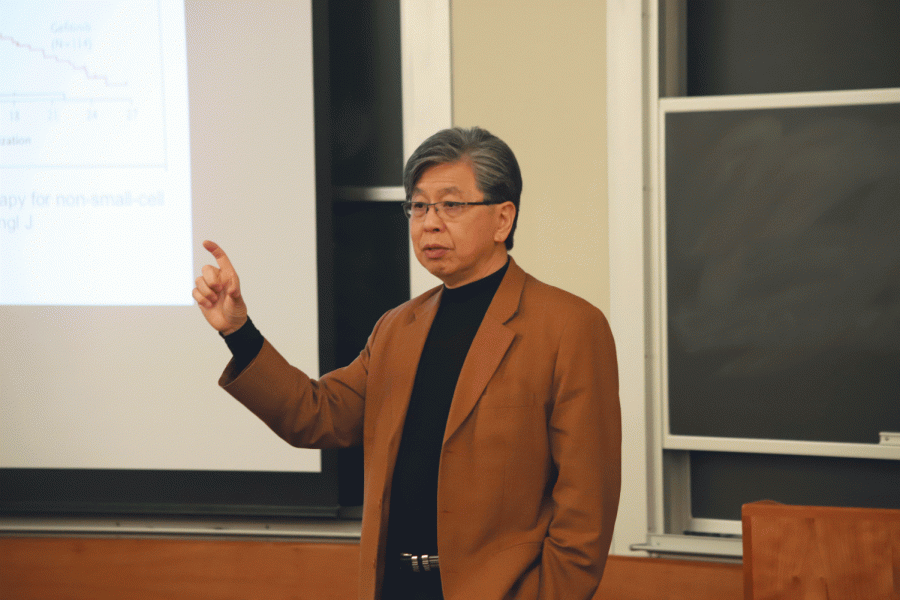 Dr. Edison T. Liu’s lecture emphasized the progress that  has been made in the field of cancer biology and genomics.