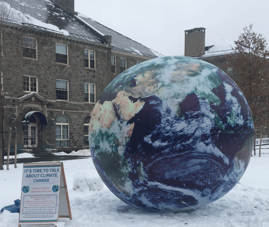 Colgate celebrated the first of its 13 Days of Green countdown to Earth Day on Wednesday, April 10 on the academic quad.