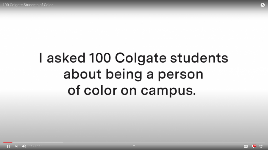 100 Colgate Students of Color Video Explores Race and Identity on Campus