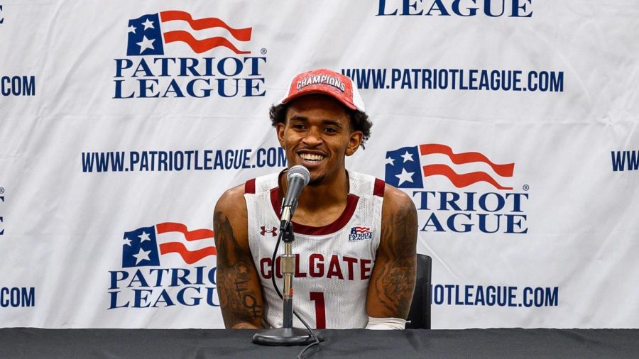 FROM COLGATE TO THE NBA: Patriot League Champ Jordan Burns signs an Exhibit 10 deal with his hometown San Antonio Spurs.