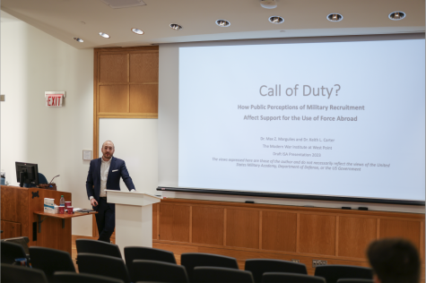 International Relations Department Sponsors Lecture on Public Opinion of U.S. Military Service