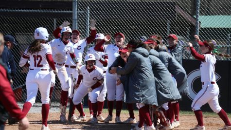 Softball Sweeps Holy Cross at Home Opening Weekend