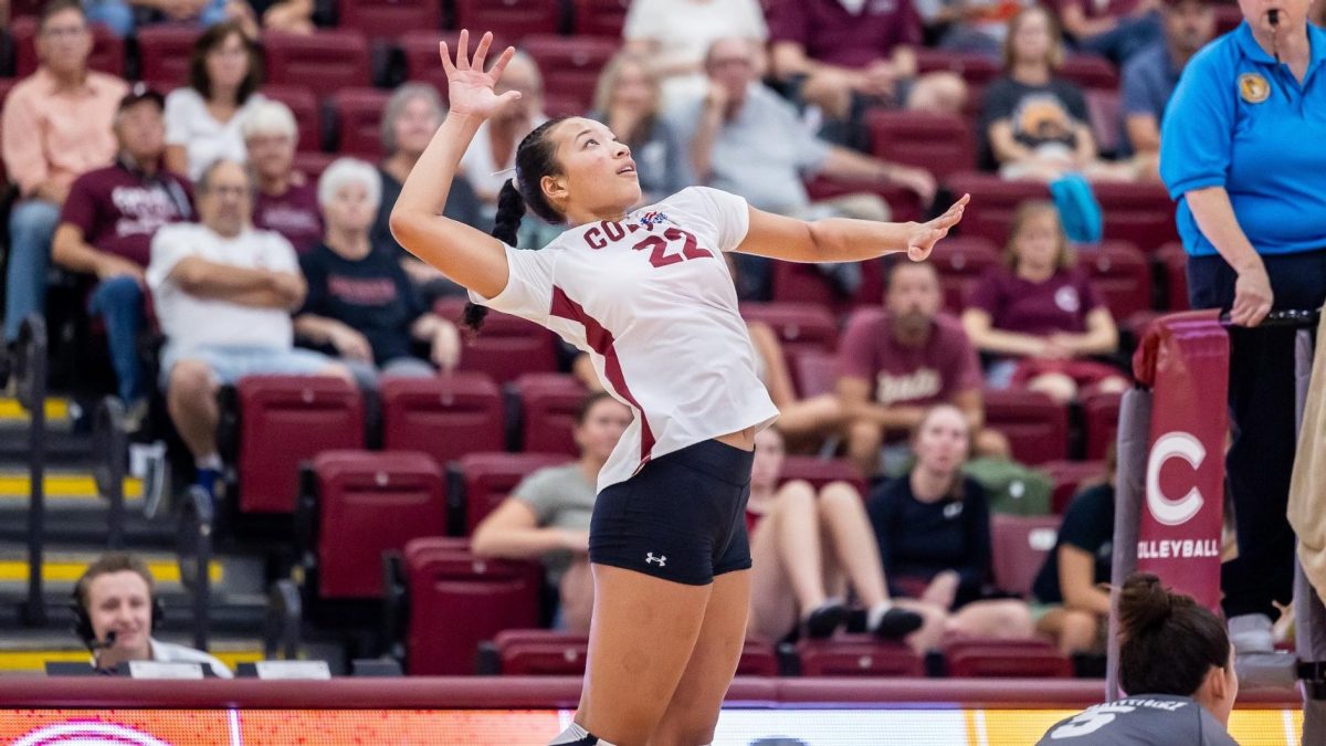 Colgate+Volleyball+Defeats+WVU+in+Home+Opener