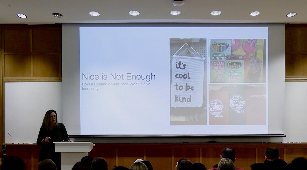 Nice Is Not Enough: Visiting Speaker Discusses Why Kindness Culture Will Not Solve Inequality