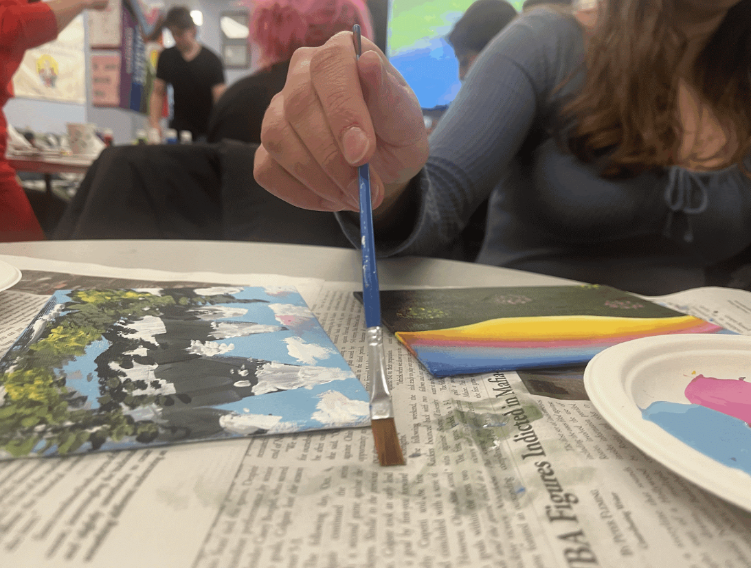 Center for Women Studies Fosters Safe Space With ‘Paint with Bob Ross’